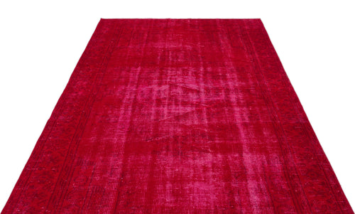 Atina Red Vintage Wool Handmade Area Rug 5'8" x 9'3"