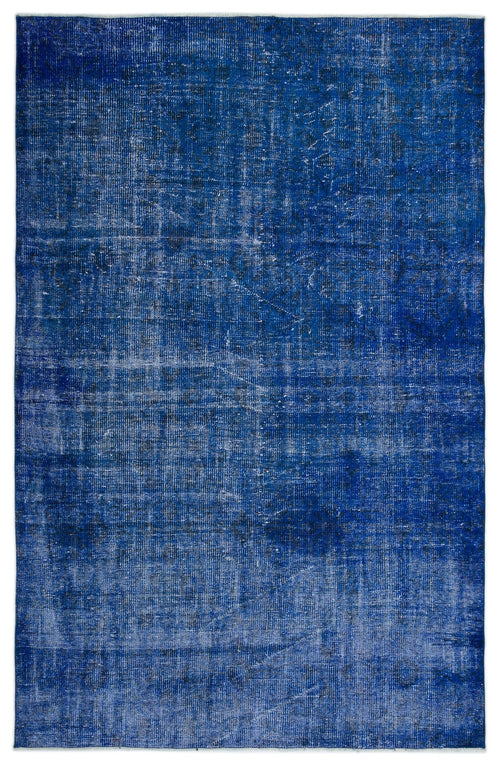 Atina Blue Vintage Wool Handmade Area Rug 5'9" x 8'10"
