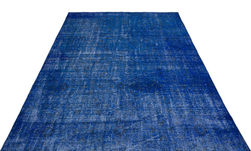 Atina Blue Vintage Wool Handmade Area Rug 5'9" x 8'10"