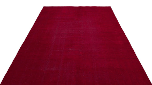 Atina Red Vintage Wool Handmade Area Rug 5'11" x 9'1"