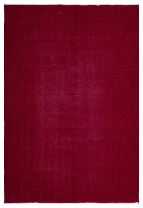 Atina Red Vintage Wool Handmade Area Rug 5'11" x 9'1"