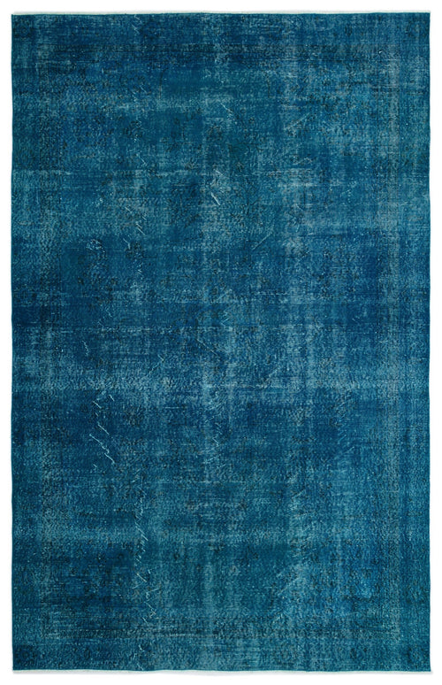 Atina Turquoise Vintage Wool Handmade Area Rug 6'6" x 10'1"