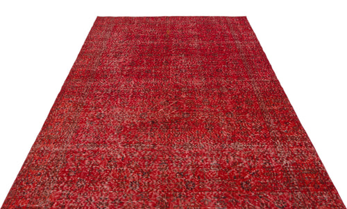Atina Red Vintage Wool Handmade Area Rug 6'0" x 10'1"