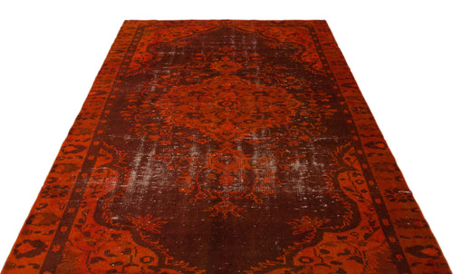 Atina Red Vintage Wool Handmade Area Rug 5'11" x 8'11"