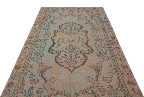 Atina Beige Vintage Wool Handmade Area Rug 5'4" x 8'7"