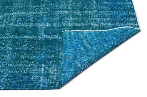 Atina Turquoise Vintage Wool Handmade Area Rug 5'11" x 9'1"