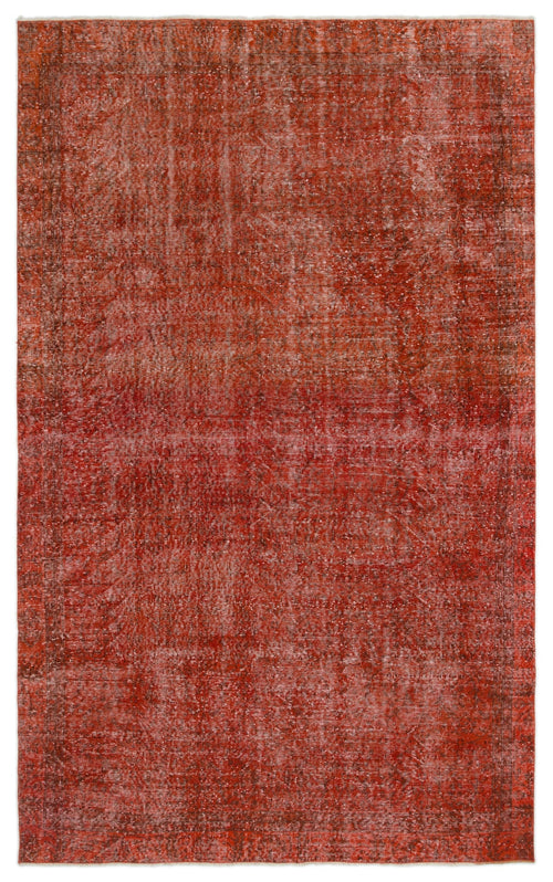 Atina Orange Vintage Wool Handmade Area Rug 6'1" x 9'11"