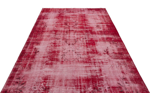 Atina Red Vintage Wool Handmade Area Rug 6'2" x 9'8"