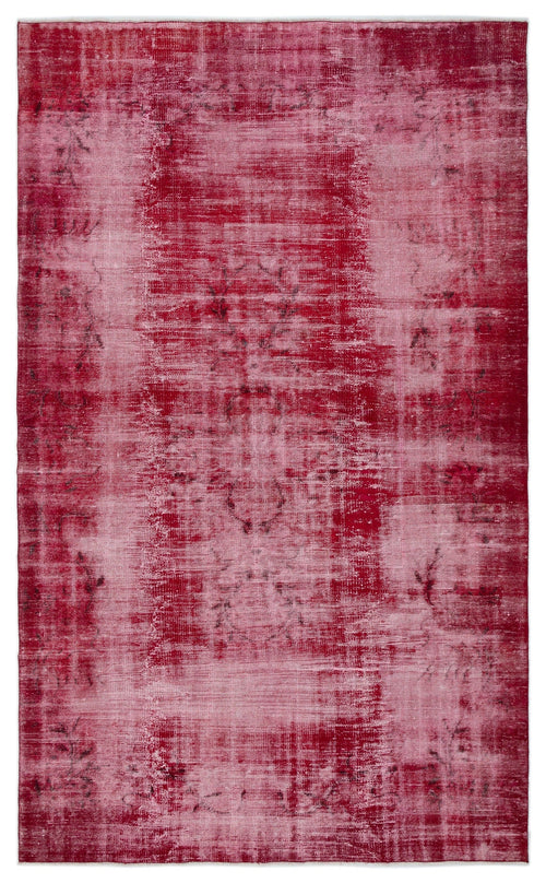 Atina Red Vintage Wool Handmade Area Rug 6'2" x 9'8"