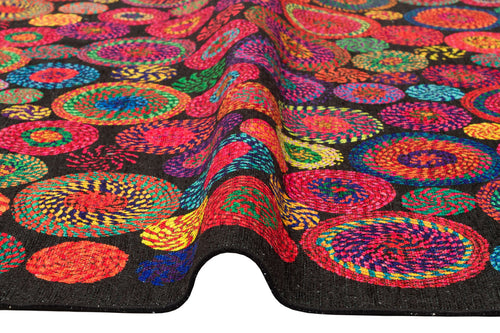 Digital Print Kilim – Washable Non Slip Geometric Rug With Soft Texture & Anti Slip Design