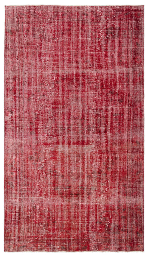 Atina Red Vintage Wool Handmade Area Rug 5'4" x 9'3"