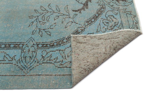 Atina Green Vintage Wool Handmade Area Rug 5'8" x 8'8"