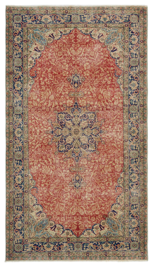 Atina Grey Vintage Wool Handmade Area Rug 4'10" x 8'4"