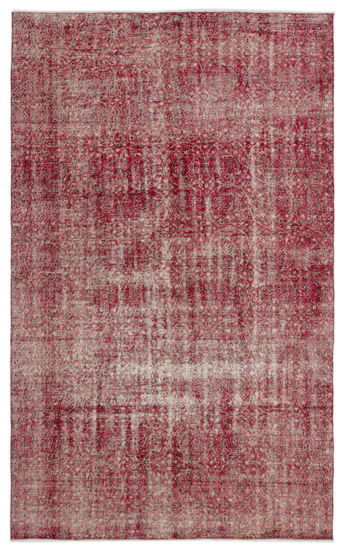 Atina Red Vintage Wool Handmade Area Rug 6'3" x 10'1"