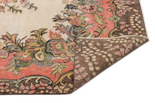 Atina Red Classic Wool Handmade Area Rug 5'5" x 9'10"