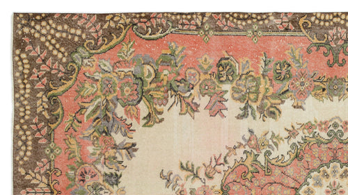 Atina Red Classic Wool Handmade Area Rug 5'5" x 9'10"