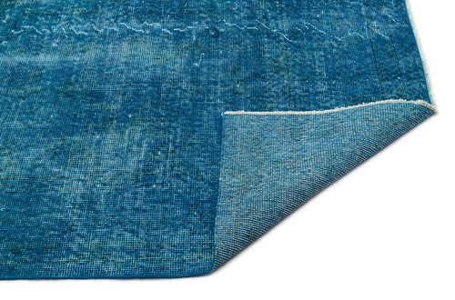 Atina Turquoise Vintage Wool Handmade Area Rug 6'6" x 9'10"