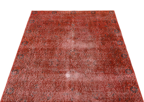 Atina Red Vintage Wool Handmade Area Rug 3'5" x 6'6"