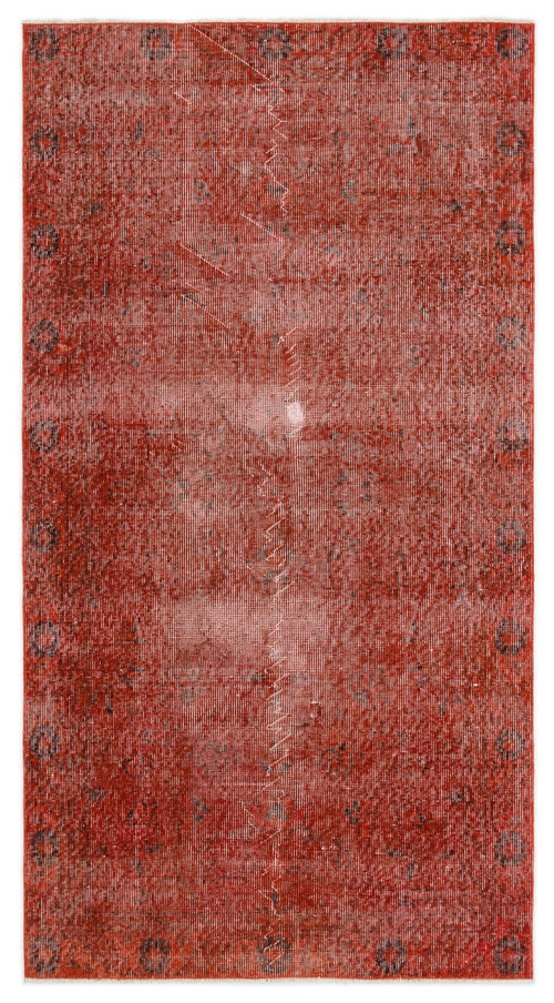 Atina Red Vintage Wool Handmade Area Rug 3'5" x 6'6"