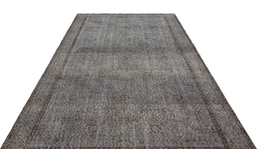 Atina Grey Vintage Wool Handmade Area Rug 6'6" x 10'0"
