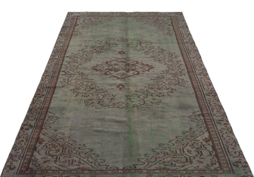 Atina Grey Vintage Wool Handmade Area Rug 4'8" x 8'2"