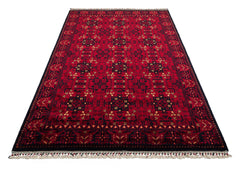 Boheimkirchen Red Classic Afgan / Yagcibedir Viscose Handmade Rug