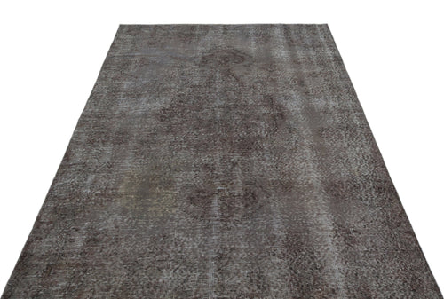 Atina Grey Vintage Wool Handmade Area Rug 5'3" x 8'10"