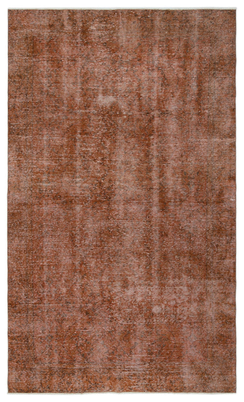 Atina Brown Vintage Wool Handmade Area Rug 5'7" x 10'3"