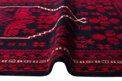 Bruck an der Leitha Red Classic Afgan / Yagcibedir Viscose Handmade Rug
