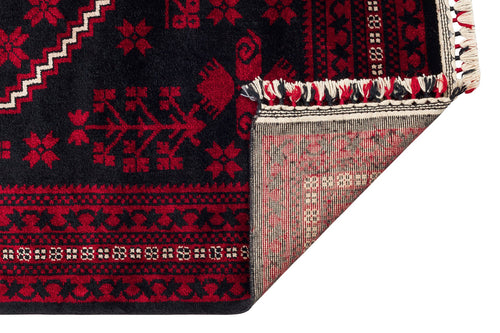 Bruck an der Leitha Red Classic Afgan / Yagcibedir Viscose Handmade Rug