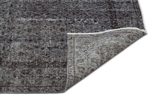 Atina Grey Vintage Wool Handmade Area Rug 5'10" x 9'8"