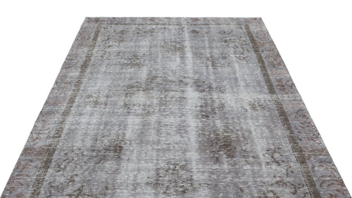 Atina 19991 Grey Vintage Wool Handmade Area Rug 5'1" x 9'2"