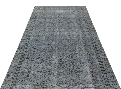 Atina Grey Vintage Wool Handmade Area Rug 4'8" x 8'6"