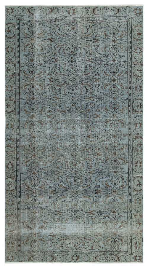 Atina Grey Vintage Wool Handmade Area Rug 4'8" x 8'6"