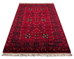 Brunn Red Classic Afgan / Yagcibedir Viscose Handmade Rug