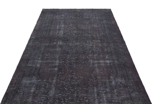 Atina Grey Vintage Wool Handmade Area Rug 4'10" x 8'11"