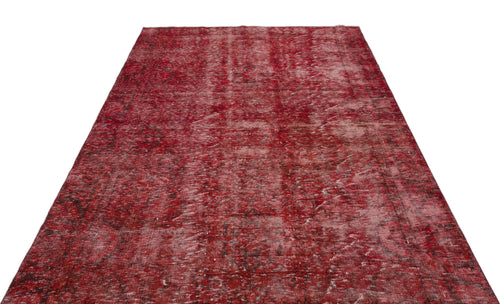 Atina Red Vintage Wool Handmade Area Rug 6'0" x 9'11"