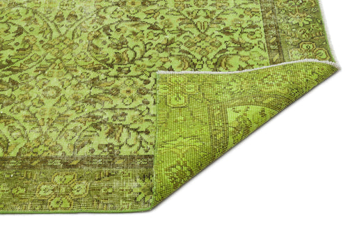 Atina Green Vintage Wool Handmade Area Rug 4'0" x 11'5"