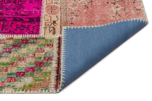 Iskece Beige Vintage Wool Handmade Area Rug 8'0" x 10'1"