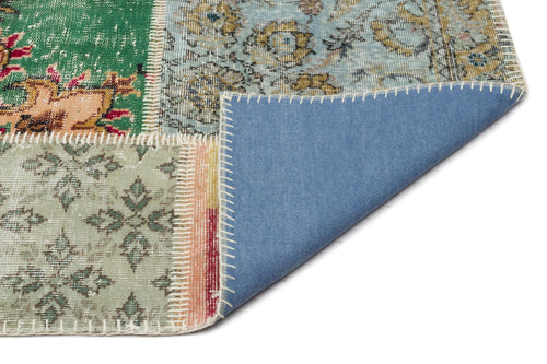 Iskece Beige Vintage Wool Handmade Area Rug 8'1" x 10'0"