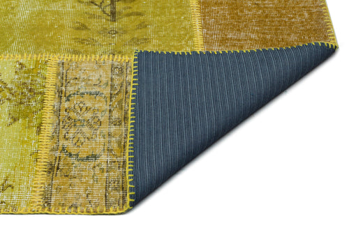 Iskece Green Vintage Wool Handmade Area Rug 9'0" x 12'0"