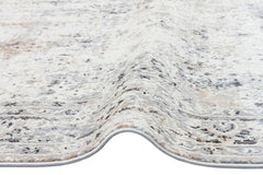 Vintage Area Rug – Machine Made Rug | Cream Flatweave Dustproof Soft Textured Carpet