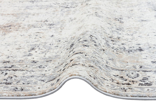 Vintage Area Rug – Machine Made Rug | Cream Flatweave Dustproof Soft Textured Carpet