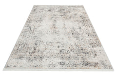 Vintage Area Rug – Machine Made Rug | Cream Flatweave Dustproof Soft Textured Carpet