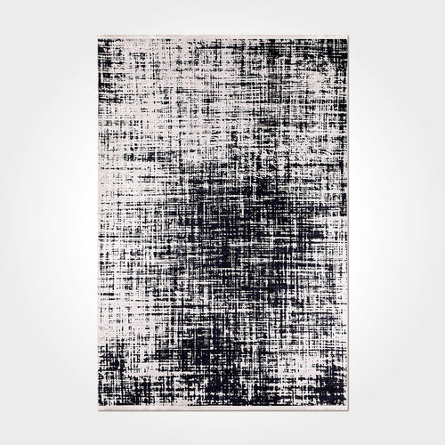 Geometric Area Rug - Washable Non Slip Chenille Cotton Rug with Modern Design