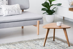 Machine Made Area Rug – Beige Classic Woven Carpet With Soft Texture