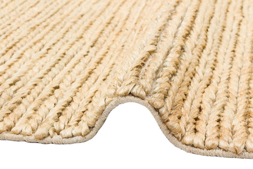 Handmade Jute Rug - Modern Cream Flatweave Natural Fiber Carpet for Living Room