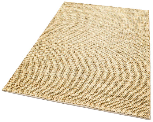 Handmade Jute Rug - Modern Cream Flatweave Natural Fiber Carpet for Living Room