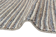 Navy Striped Jute Rug – Natural Hand Woven Carpet | Soft Texture, Easy Clean