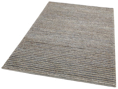 Navy Striped Jute Rug – Natural Hand Woven Carpet | Soft Texture, Easy Clean